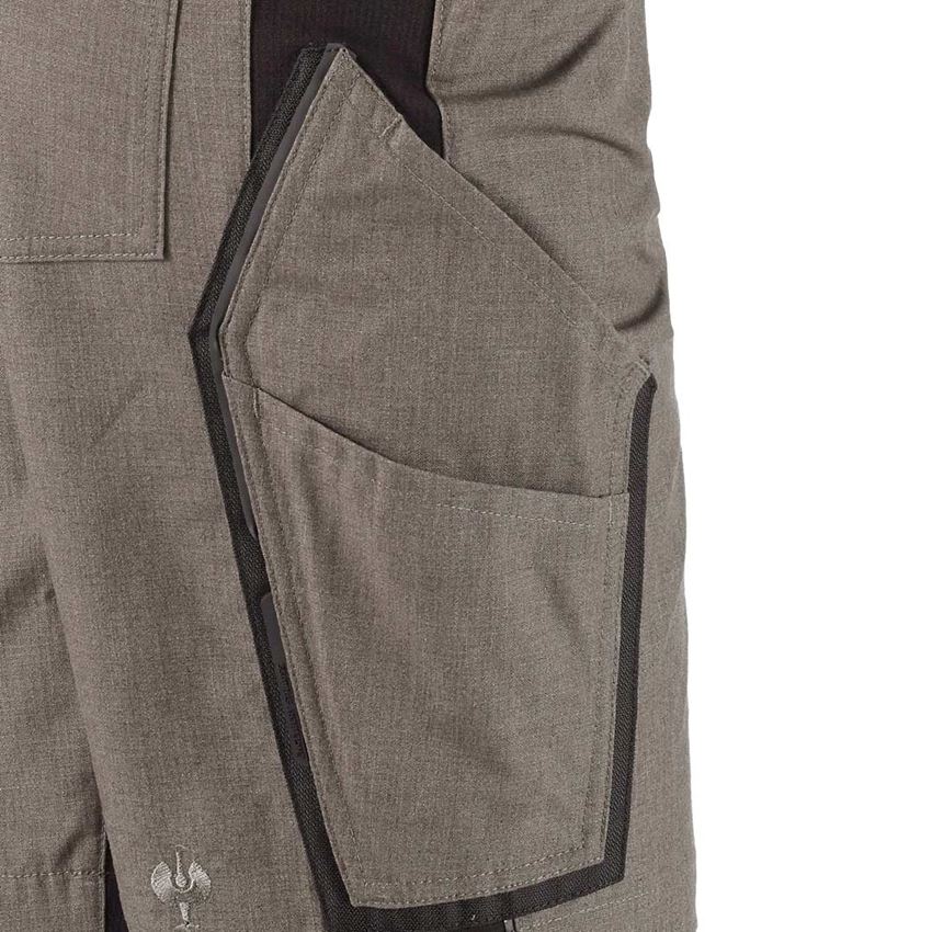 Pracovné nohavice: Šortky e.s.vision, dámske + kamenná melanž/čierna 2