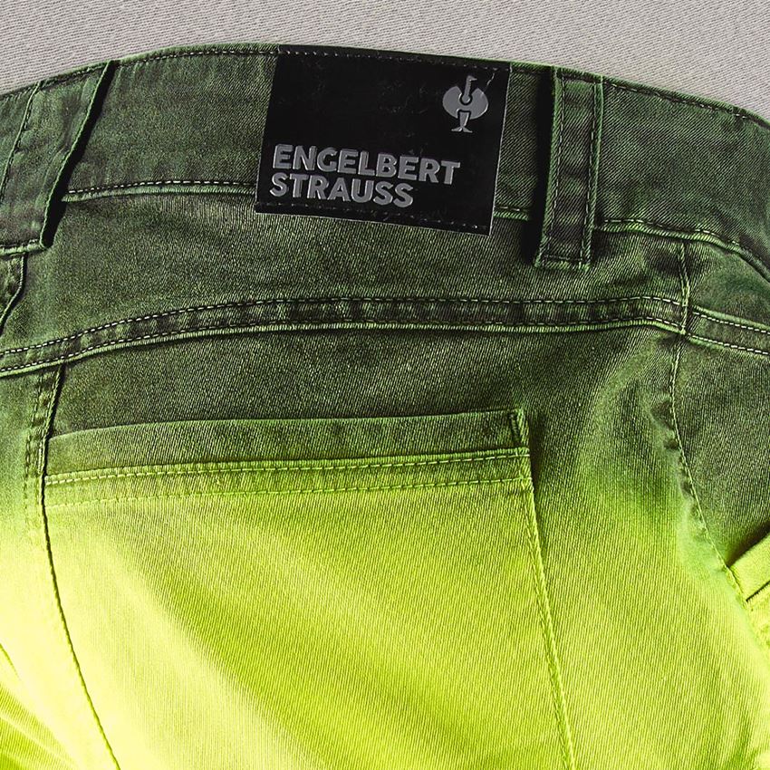 Pracovné nohavice: e.s. Šortky color sprayer + výstražná žltá/čierna 2