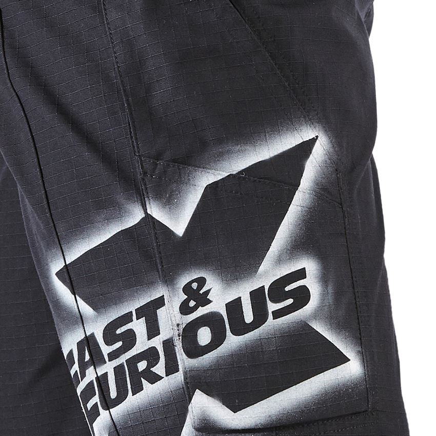 FAST & FURIOUS X STRAUSS: FAST & FURIOUS X motion work shorts + čierna 2