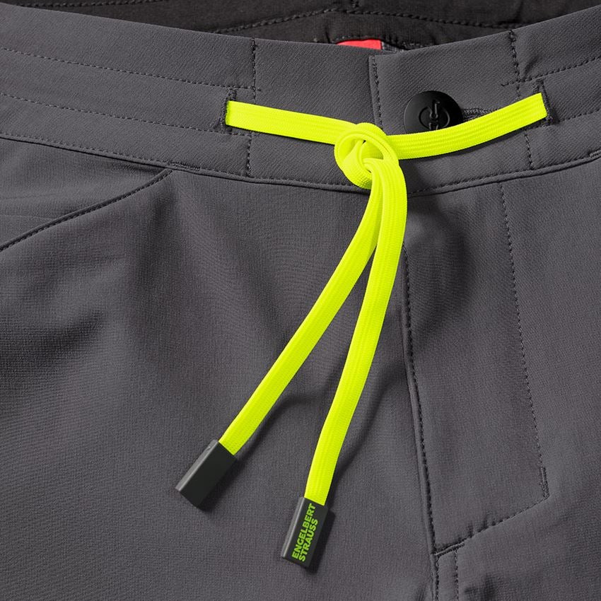 Pracovné nohavice: Reflexné funkčné šortky e.s.ambition + antracitová/výstražná žltá 2