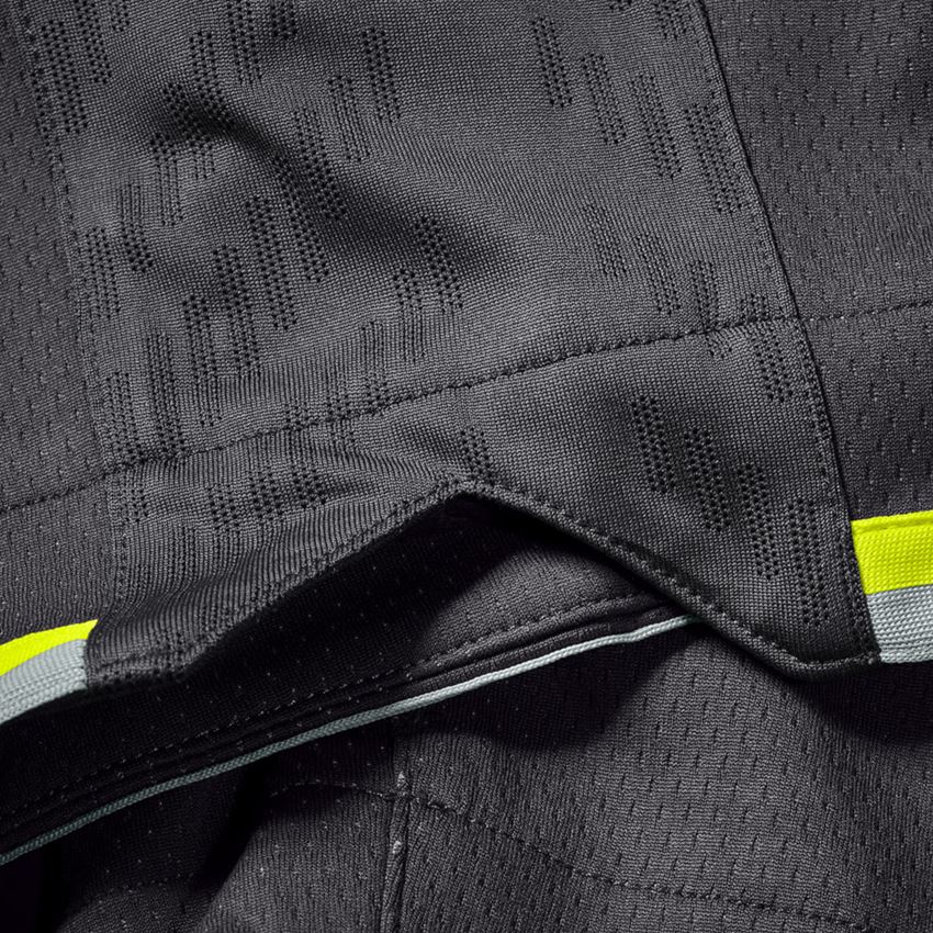Pracovné nohavice: Funkčné šortky e.s.ambition + antracitová/výstražná žltá 2