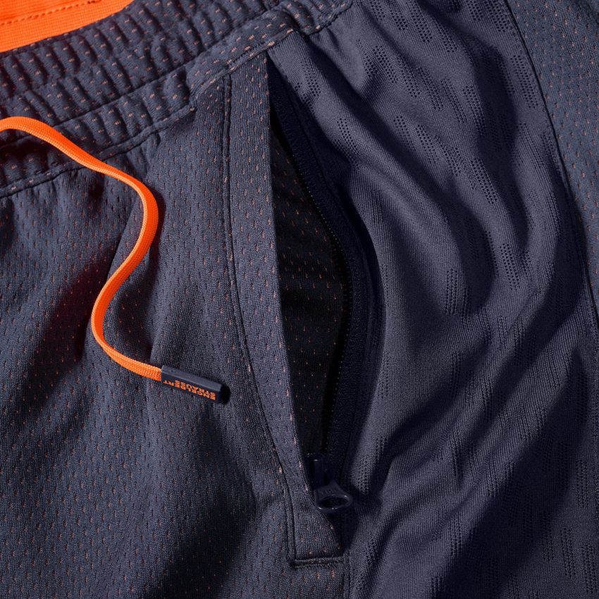 Pracovné nohavice: Funkčné šortky e.s.ambition + tmavomodrá/výstražná oranžová 2