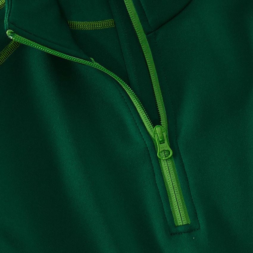 Tričká, pulóvre a košele: Funk. sveter termo stretch e.s.motion 2020,dámsky + zelená/morská zelená 2