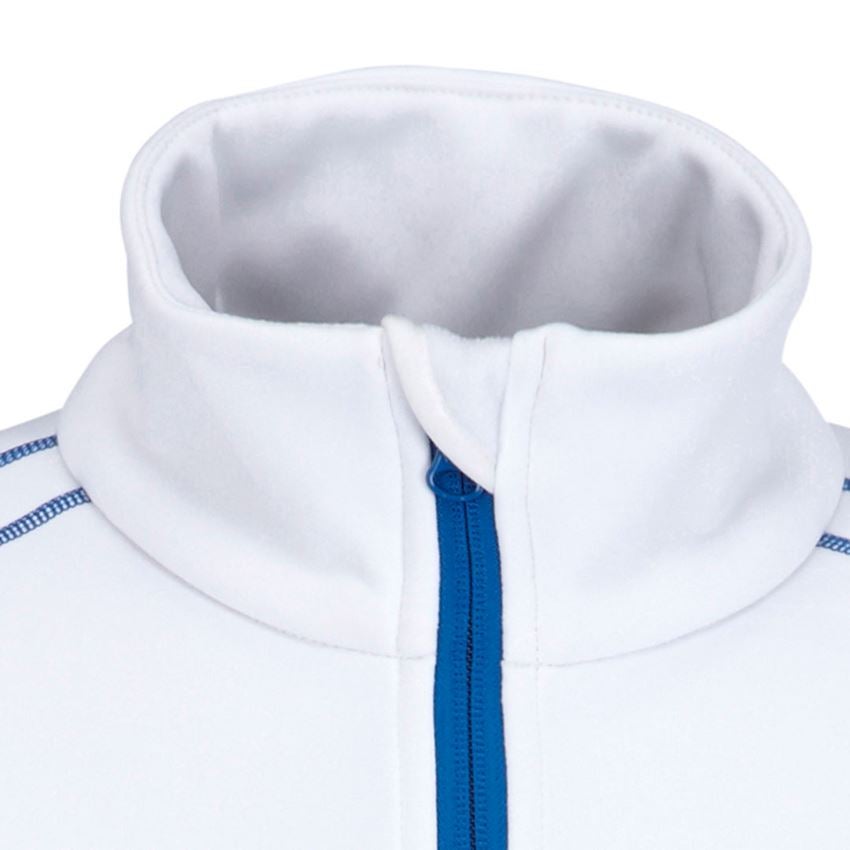 Tričká, pulóvre a košele: Funkčný sveter thermo stretch e.s.motion 2020 + biela/enciánová modrá 2