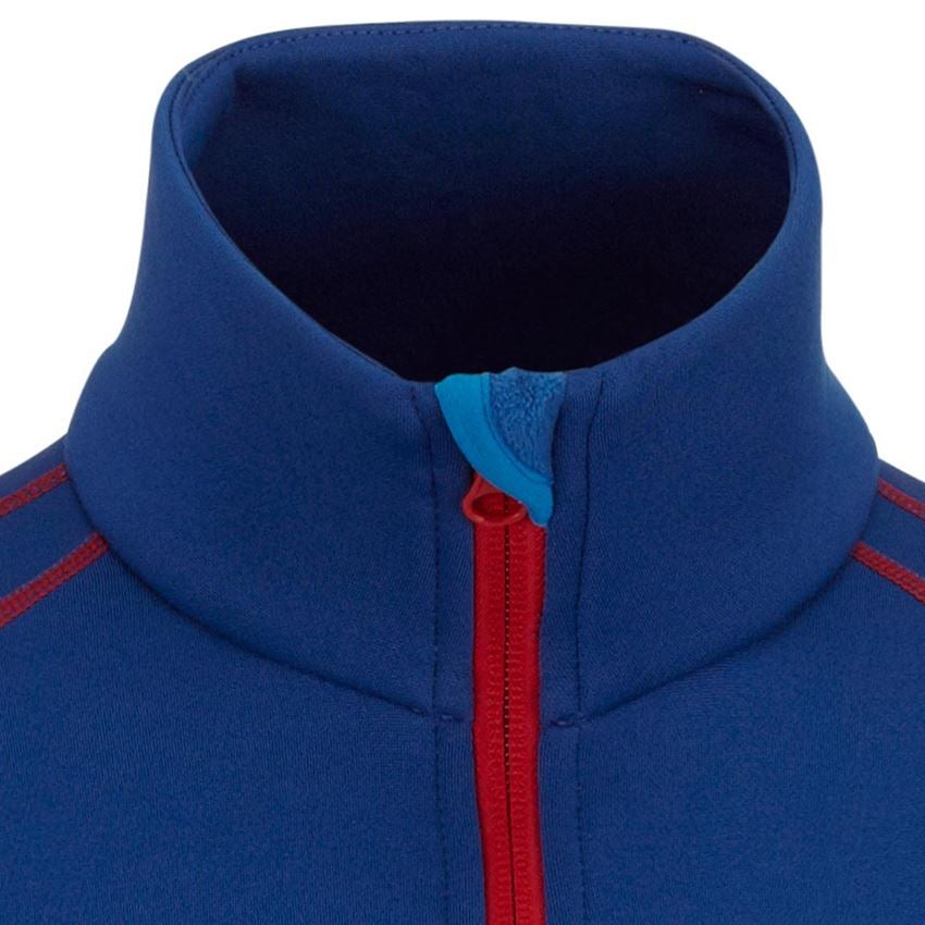 Tričká, pulóvre a košele: Funkčný sveter thermo stretch e.s.motion 2020 + nevadzovo modrá/ohnivá červená 2