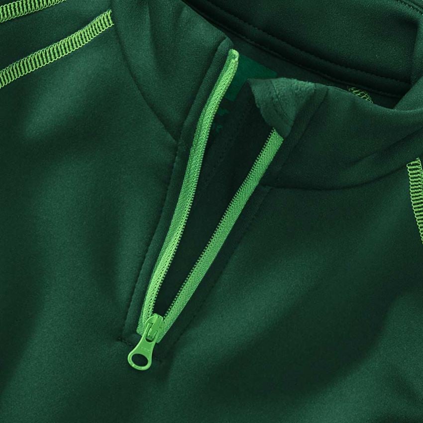 Tričká, pulóvre a košele: Termo strečový funk. sveter e.s.motion 2020,detsk. + zelená/morská zelená 2