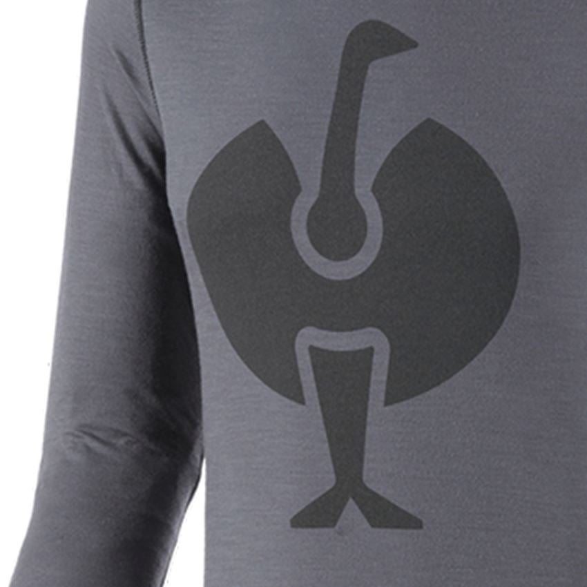 Spodná bielizeň | Termo oblečenie: Tričko s dlhým rukávom e.s. merino, pánske + cementová/grafitová 2