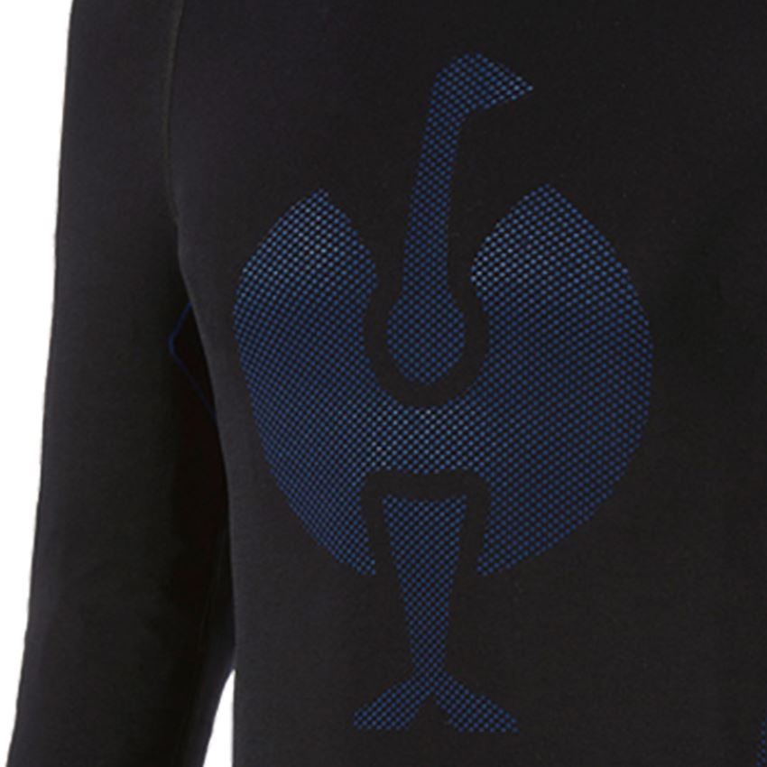 Spodná bielizeň | Termo oblečenie: e.s. Funkčné tričko s dlhým rukávom seamless-warm + čierna/enciánová modrá 2