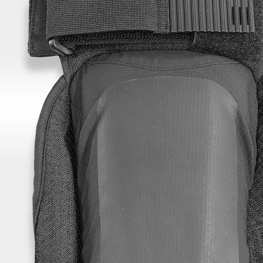 Chrániče kolien: e.s. nákolenné vrecká Pro-Comfort, rough + čierna/čierna 2