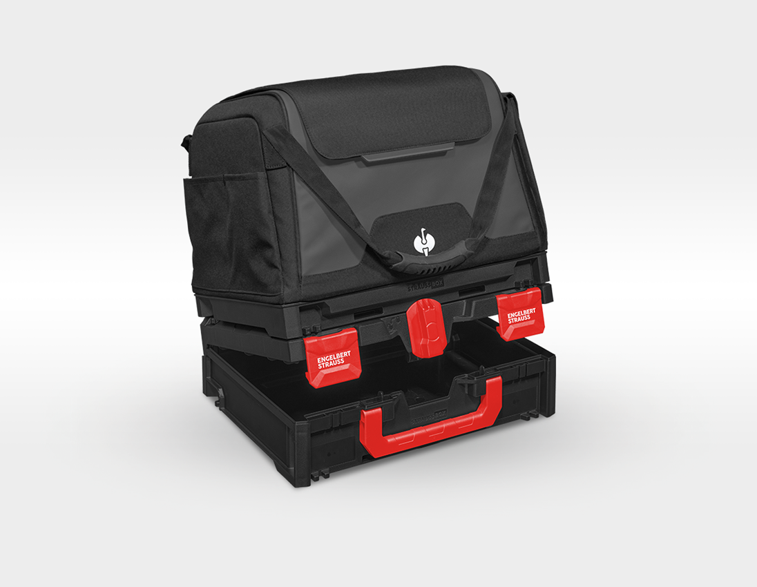 Systém STRAUSSbox: STRAUSSbox vrecko na náradie uzatvorené + čierna 2