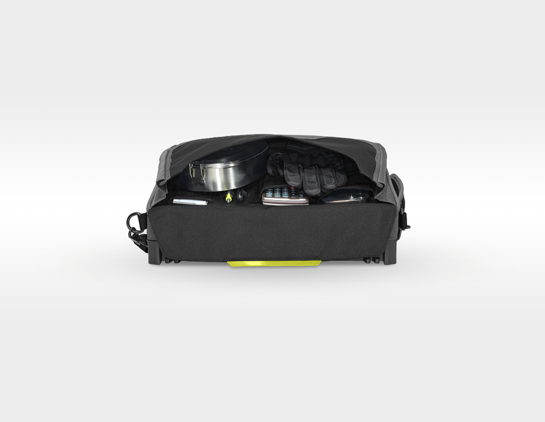 Systém STRAUSSbox: STRAUSSbox taška na notebook + čadičovo sivá/acidová žltá 5