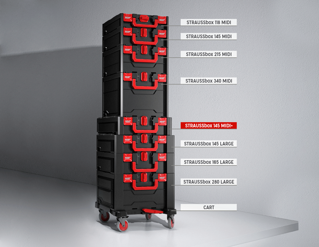 Systém STRAUSSbox: Súprava náradia STRAUSSbox 145 Elektro 1