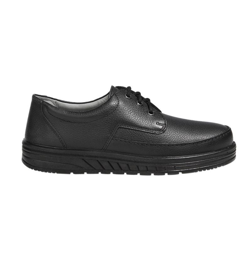 Gastro / Kuchárska obuv: ABEBA O2 pánske šnurovacie topánky Kai + čierna