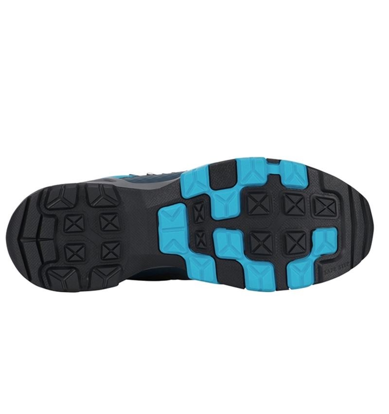 O2: O2 pracovná obuv e.s. Kobuk mid + čierna/nizza modrá 2
