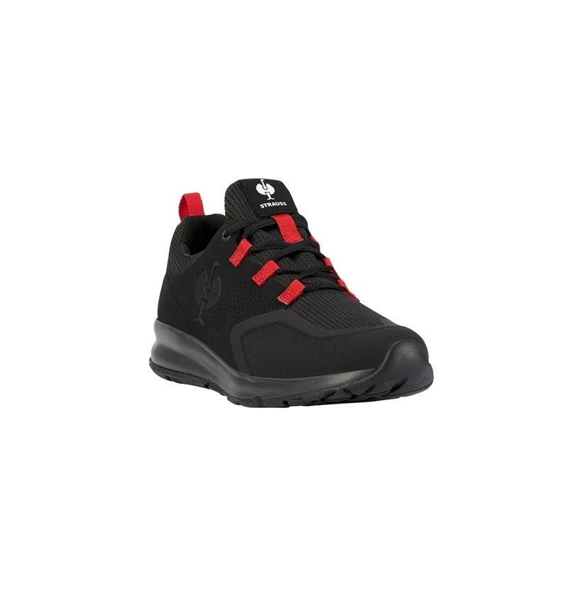 O1: O1 pracovná obuv e.s. Honnor II, pánska + oxidová čierna/červená 2