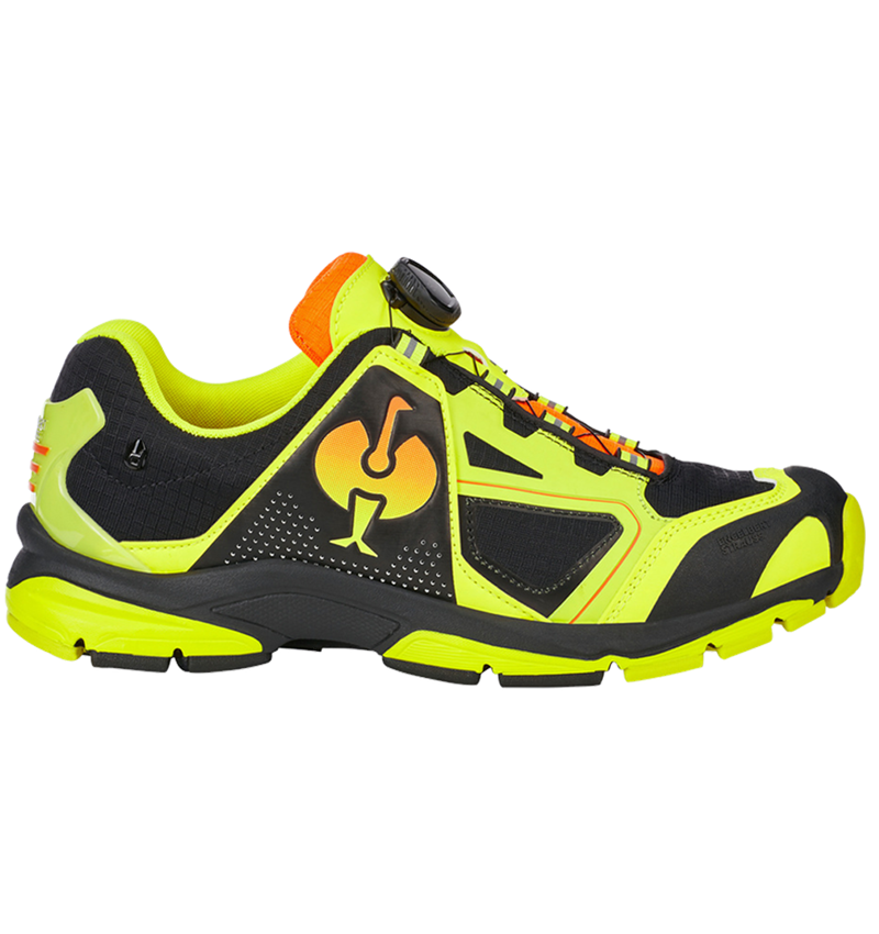 O2: O2 Pracovná obuv e.s. Minkar II + čierna/výstražná žltá/výstražná oranžová 2
