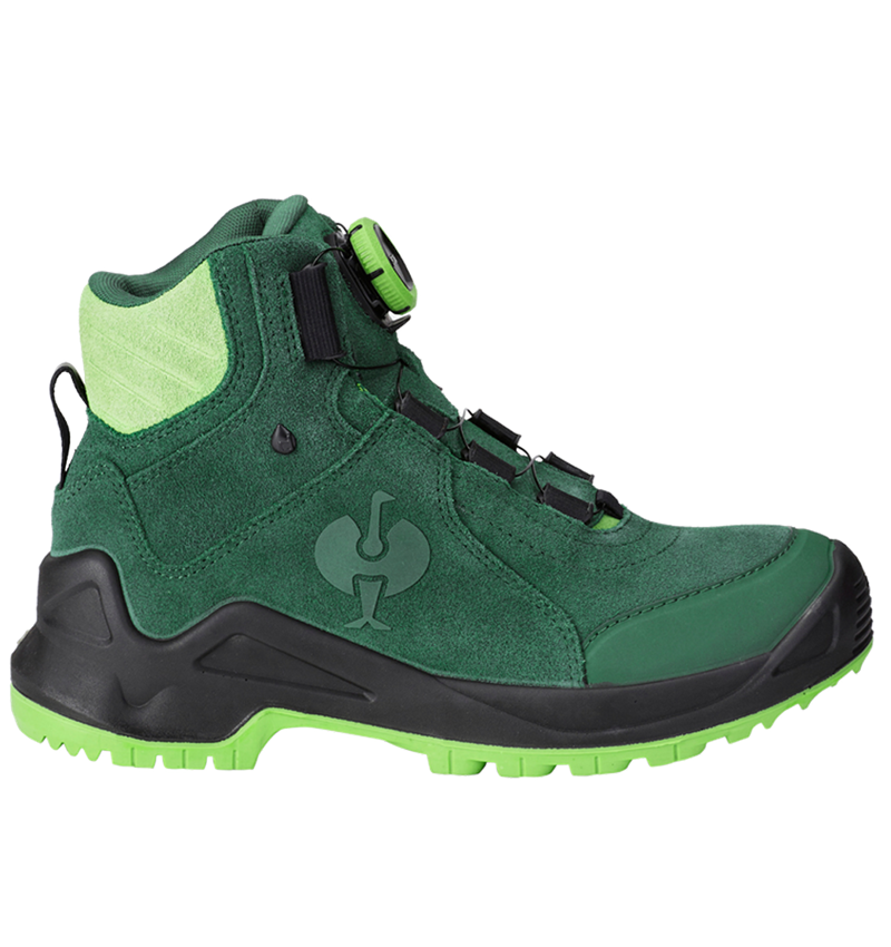 O2: O2 Pracovná obuv e.s. Apate II mid + zelená/morská zelená 2