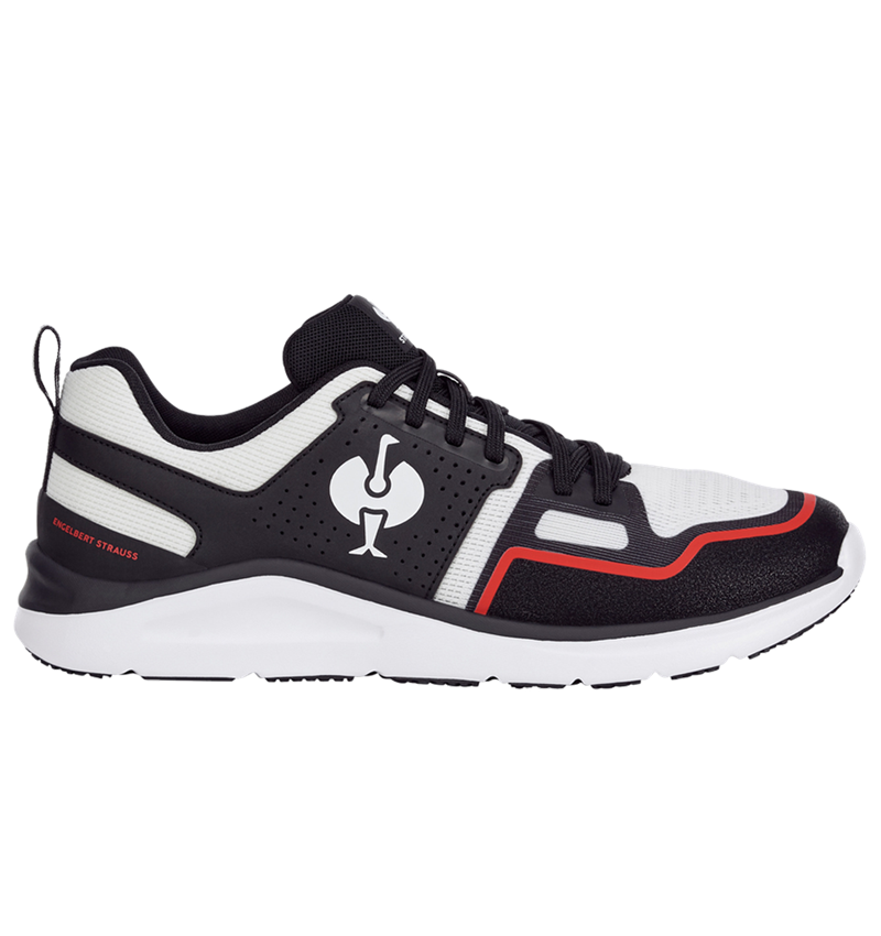 O1: O1 pracovná obuv e.s. Antibes low + čierna/biela/červená strauss 4