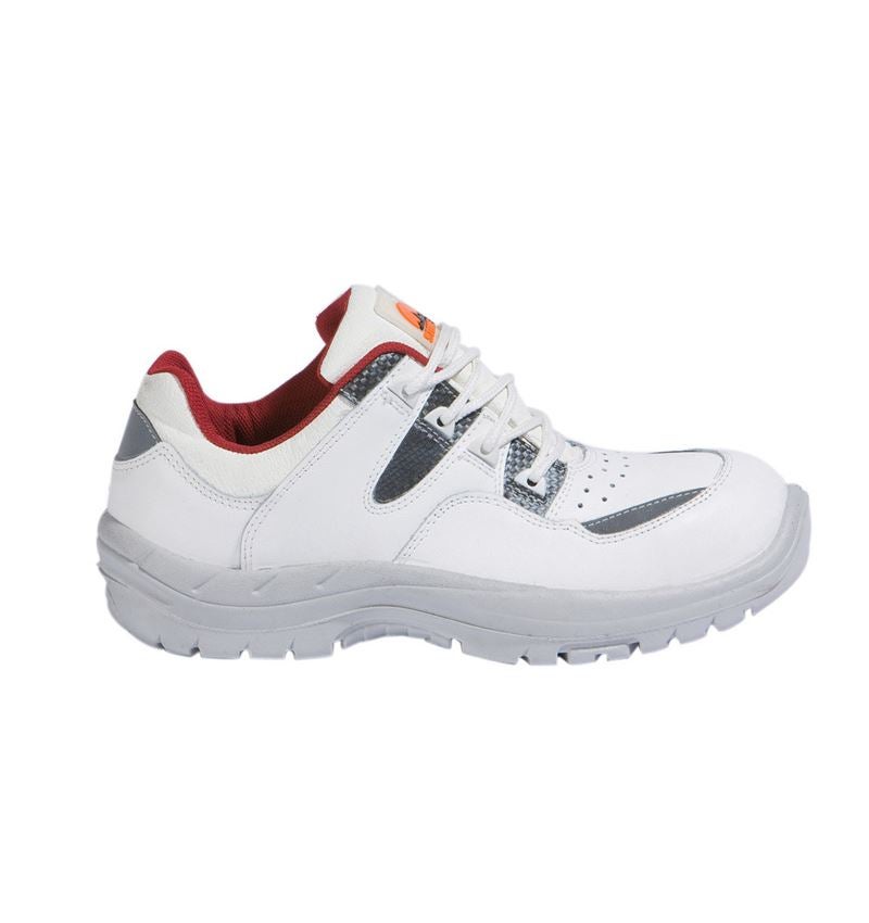 Gastro / Kuchárska obuv: STONEKIT S1 bezpečnostné poltopánky Milos + biela