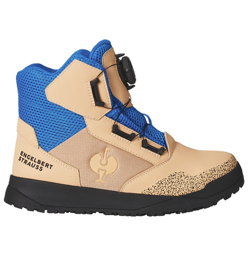 S1: S1 Bezpečnostná obuv e.s. Nakuru mid + neutrálna béžová/enciánová modrá 2