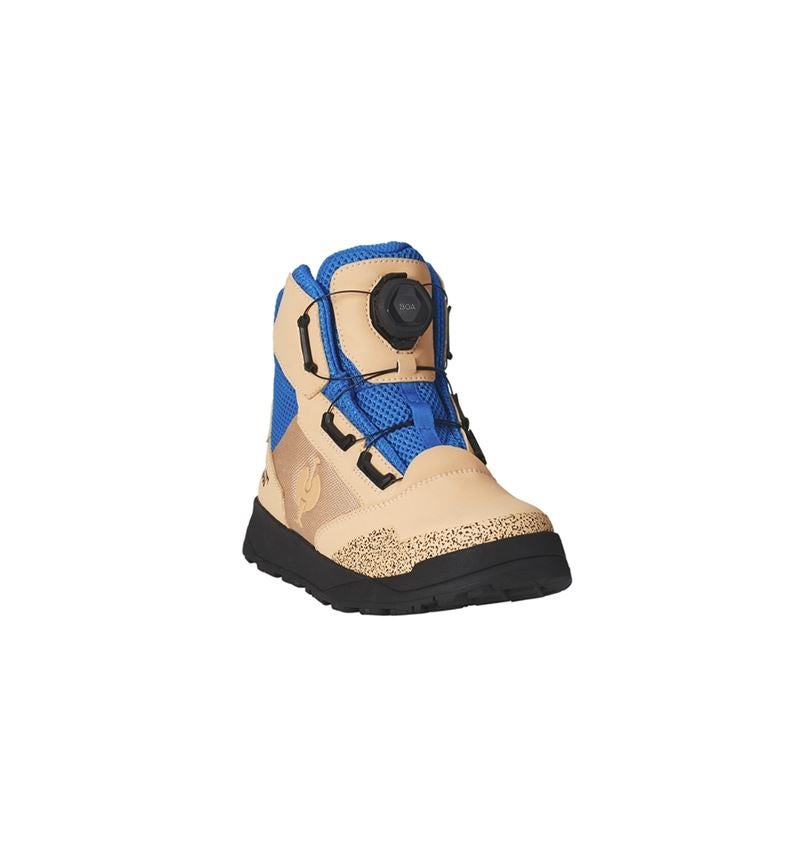 S1: S1 Bezpečnostná obuv e.s. Nakuru mid + neutrálna béžová/enciánová modrá 3