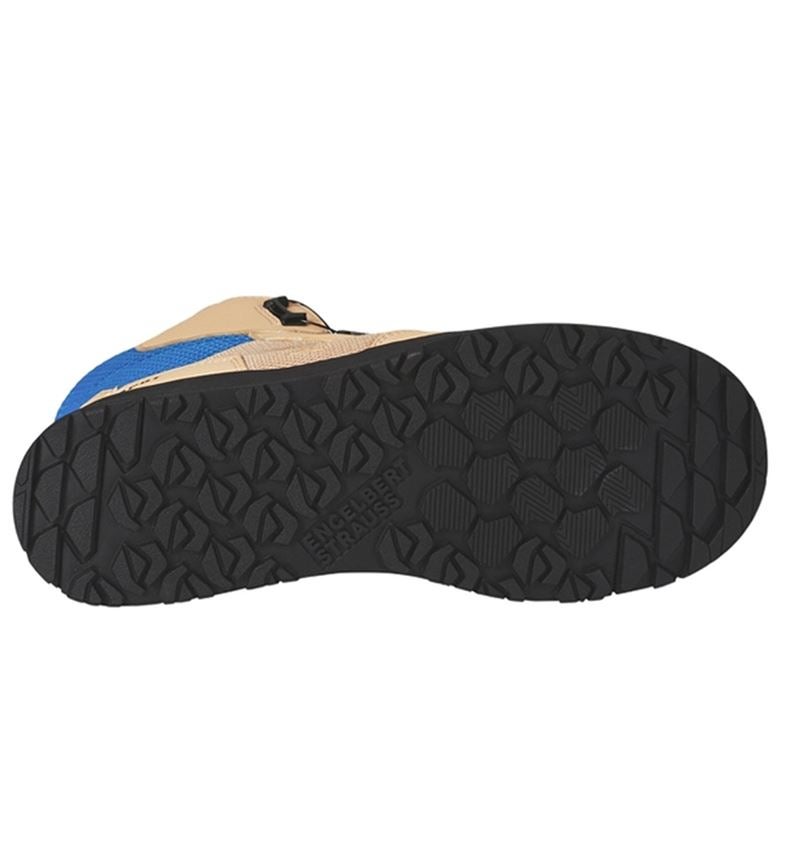 S1: S1 Bezpečnostná obuv e.s. Nakuru mid + neutrálna béžová/enciánová modrá 4