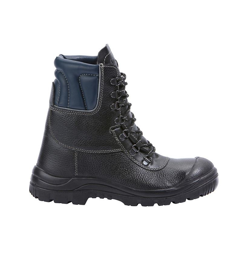 S3: STONEKIT S3 Zimná vysoká bezpečnostná obuv Ottawa + čierna/modrá