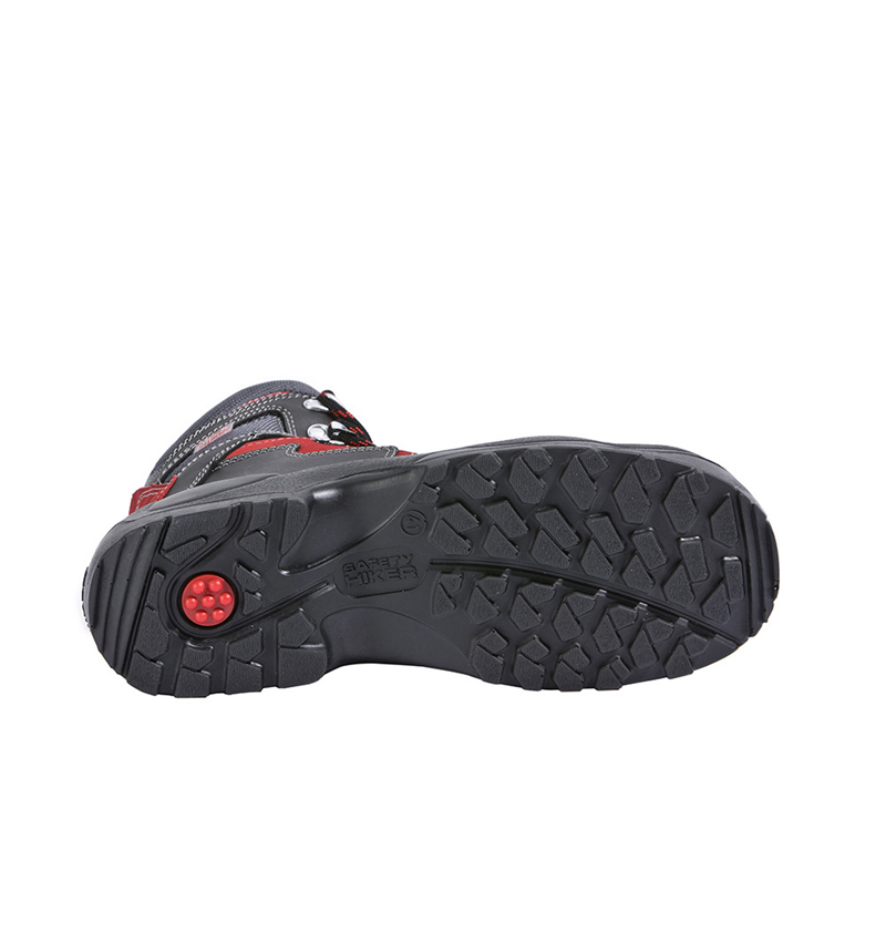 S3: S3 zimná vysoká bezpečnostná obuv Lech + čierna/antracitová/červená 2