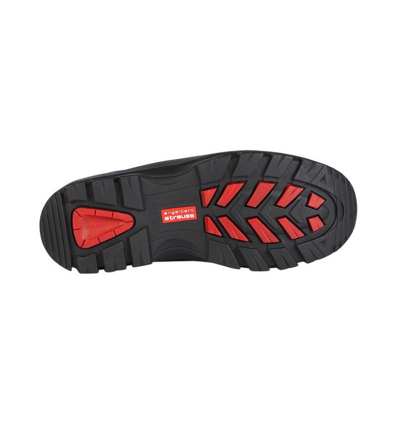 Strechári / Tesári / Pokrývač obuv: S3 bezpečnostné poltopánky Andrew + čierna/červená 2