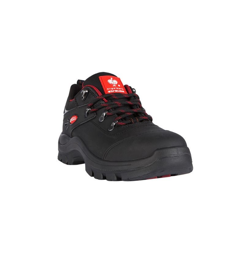 Strechári / Tesári / Pokrývač obuv: S3 bezpečnostné poltopánky Andrew + čierna/červená 3