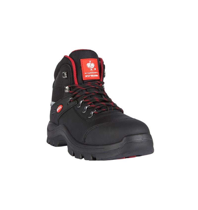 S3: S3 bezpečnostná obuv David + čierna/červená 1