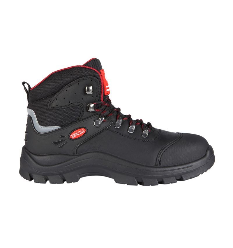 Strechári / Tesári / Pokrývač obuv: S3 bezpečnostná obuv David + čierna/červená