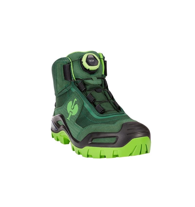 S3: e.s. S3 bezpečnostná obuv Kastra II mid + zelená/morská zelená 3