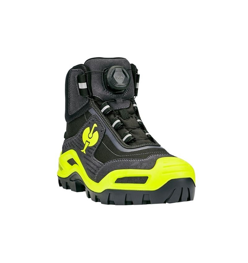 S3: e.s. S3 bezpečnostná obuv Kastra II mid + antracitová/výstražná žltá 5