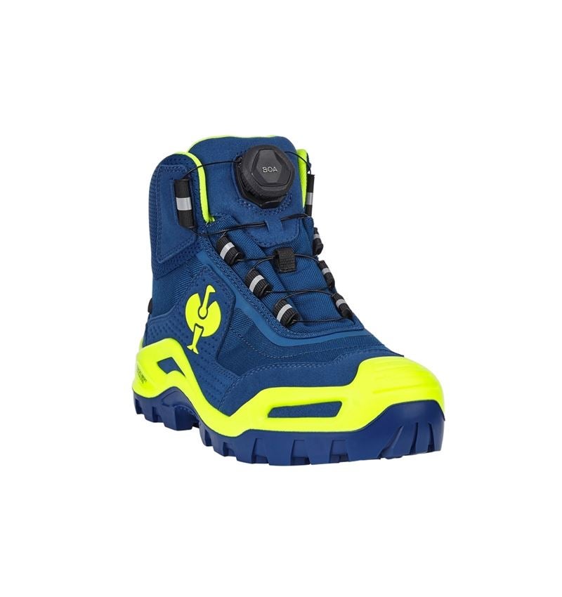 S3: e.s. S3 bezpečnostná obuv Kastra II mid + nevadzovo modrá/výstražná žltá 3