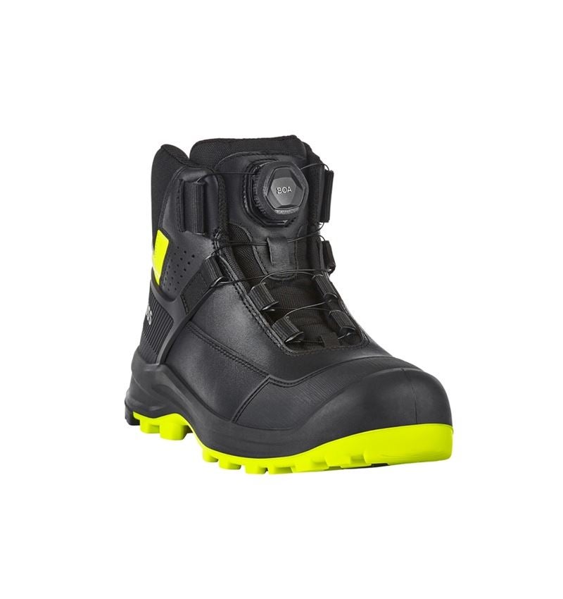 S3: S3 bezpečnostná obuv e.s. Sawato mid + čierna/výstražná žltá 5