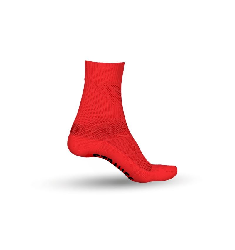 Odevy: e.s. Univerzálne ponožky Function light/high + výstražná červená/čierna