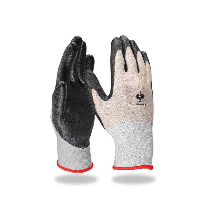 S povrchovou úpravou: PU ochranné rukavice voči prerezaniu, cut B
