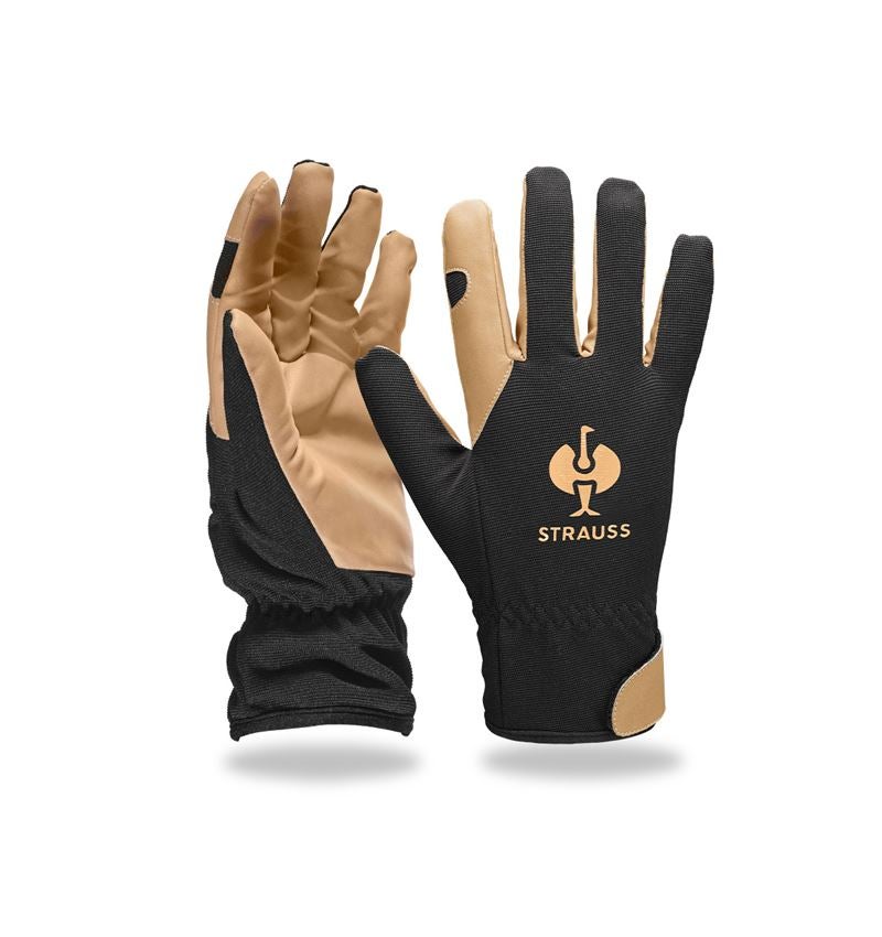 S povrchovou úpravou: Montážne zimné rukavice Intense light + čierna/hnedá