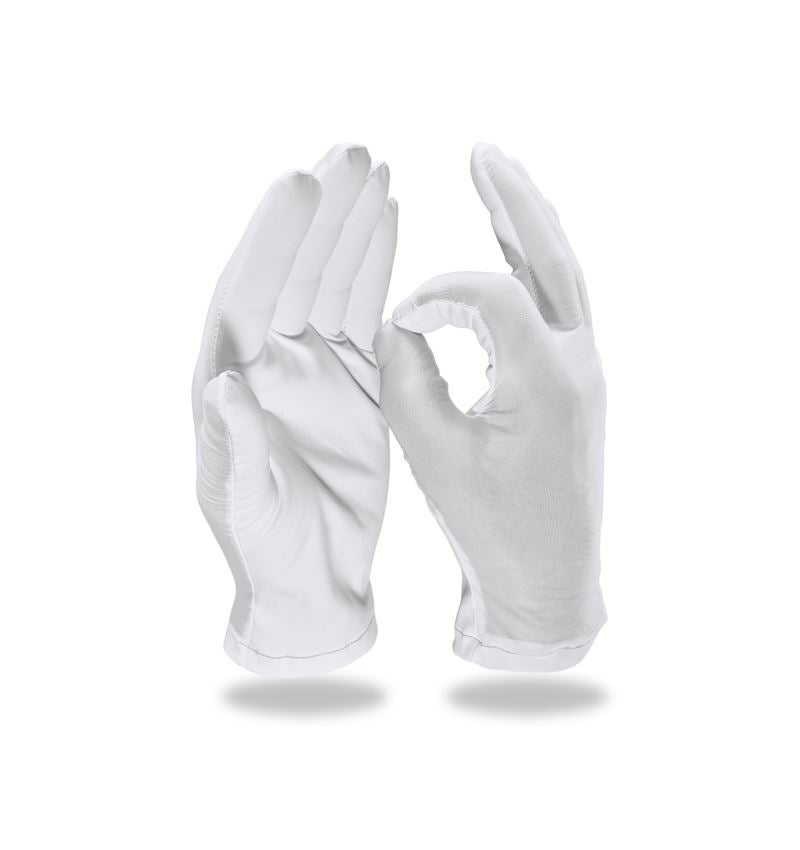 Textil: Hodinárske rukavice, balenie 12 kusov + biela