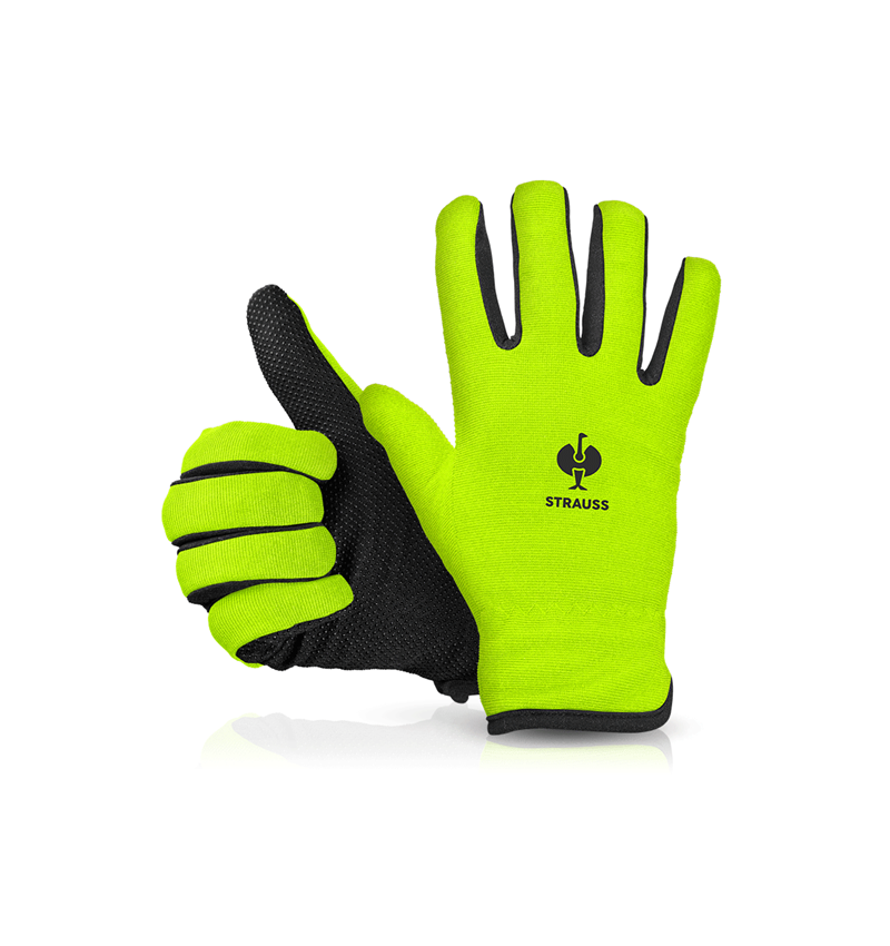 S povrchovou úpravou: Zimné rukavice e.s. Fleece Comfort + výstražná žltá/čierna