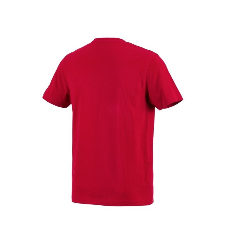 Tričká, pulóvre a košele: Tričko e.s. cotton + ohnivá červená 1