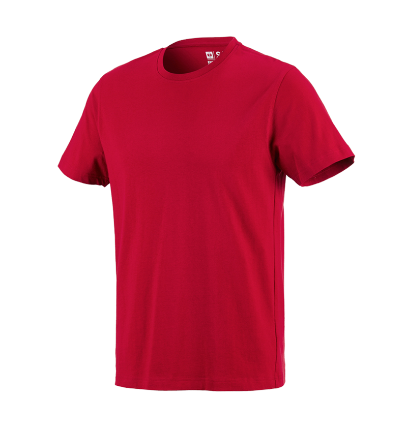 Tričká, pulóvre a košele: Tričko e.s. cotton + ohnivá červená