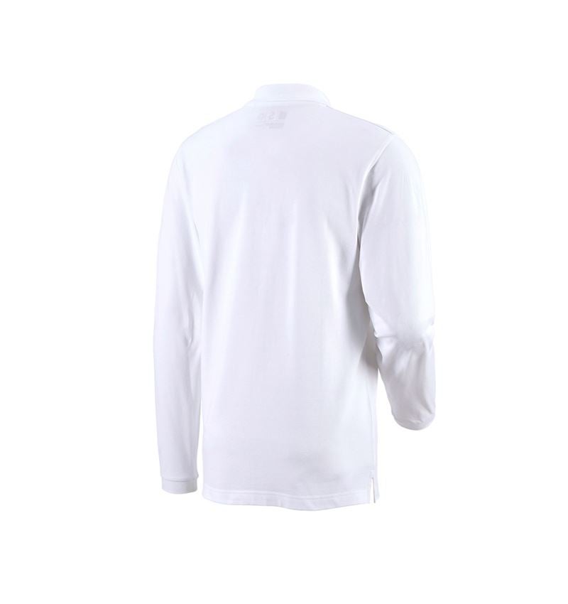 Lesníctvo / Poľnohospodárstvo: Polo tričko s dlhým rukávom e.s. cotton pocket + biela 2