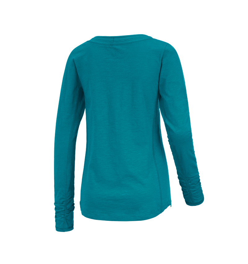 Tričká, pulóvre a košele: Tričko s dlhým rukávom e.s. cotton slub, dámske + oceán 2