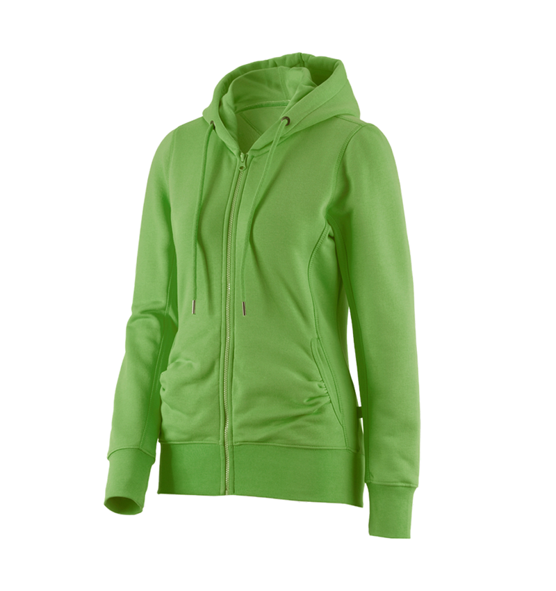 Tričká, pulóvre a košele: Mikina s kapucňou e.s. poly cotton, dámska + morská zelená 1