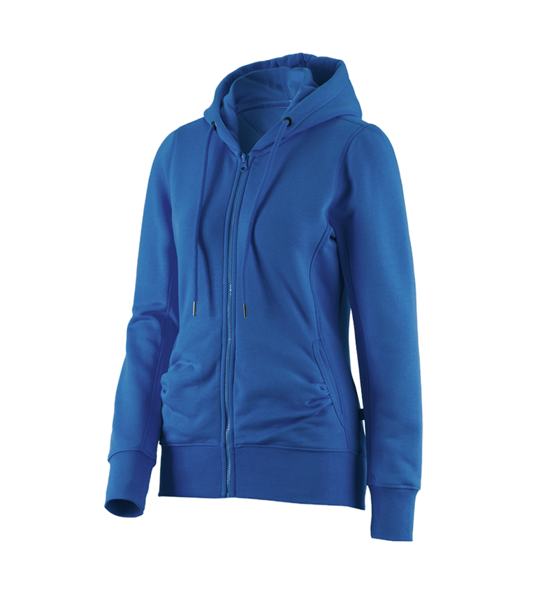 Tričká, pulóvre a košele: Mikina s kapucňou e.s. poly cotton, dámska + enciánová modrá