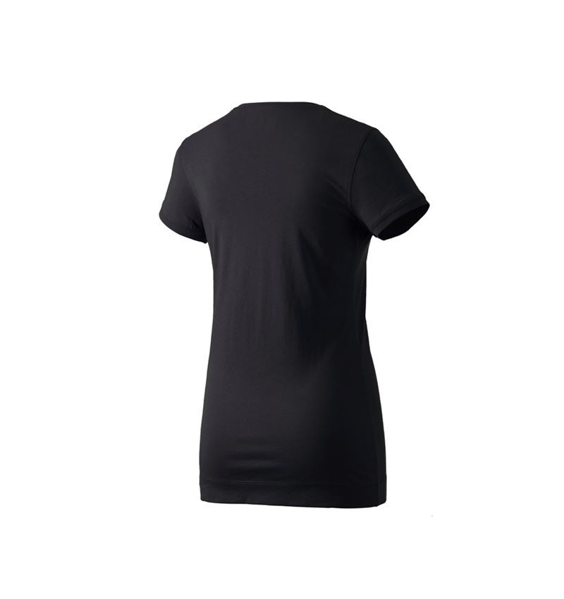Tričká, pulóvre a košele: Dlhé tričko e.s. cotton, dámske + čierna 2