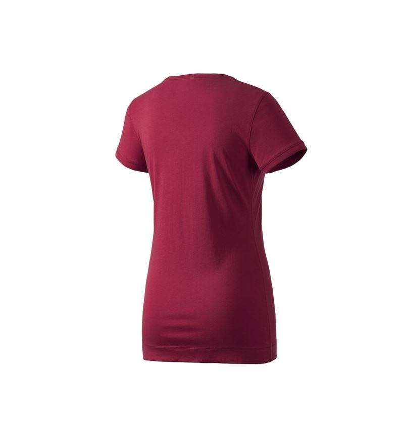 Tričká, pulóvre a košele: Dlhé tričko e.s. cotton, dámske + bordová 2
