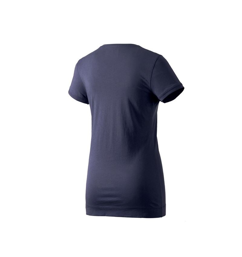 Tričká, pulóvre a košele: Dlhé tričko e.s. cotton, dámske + tmavomodrá 2